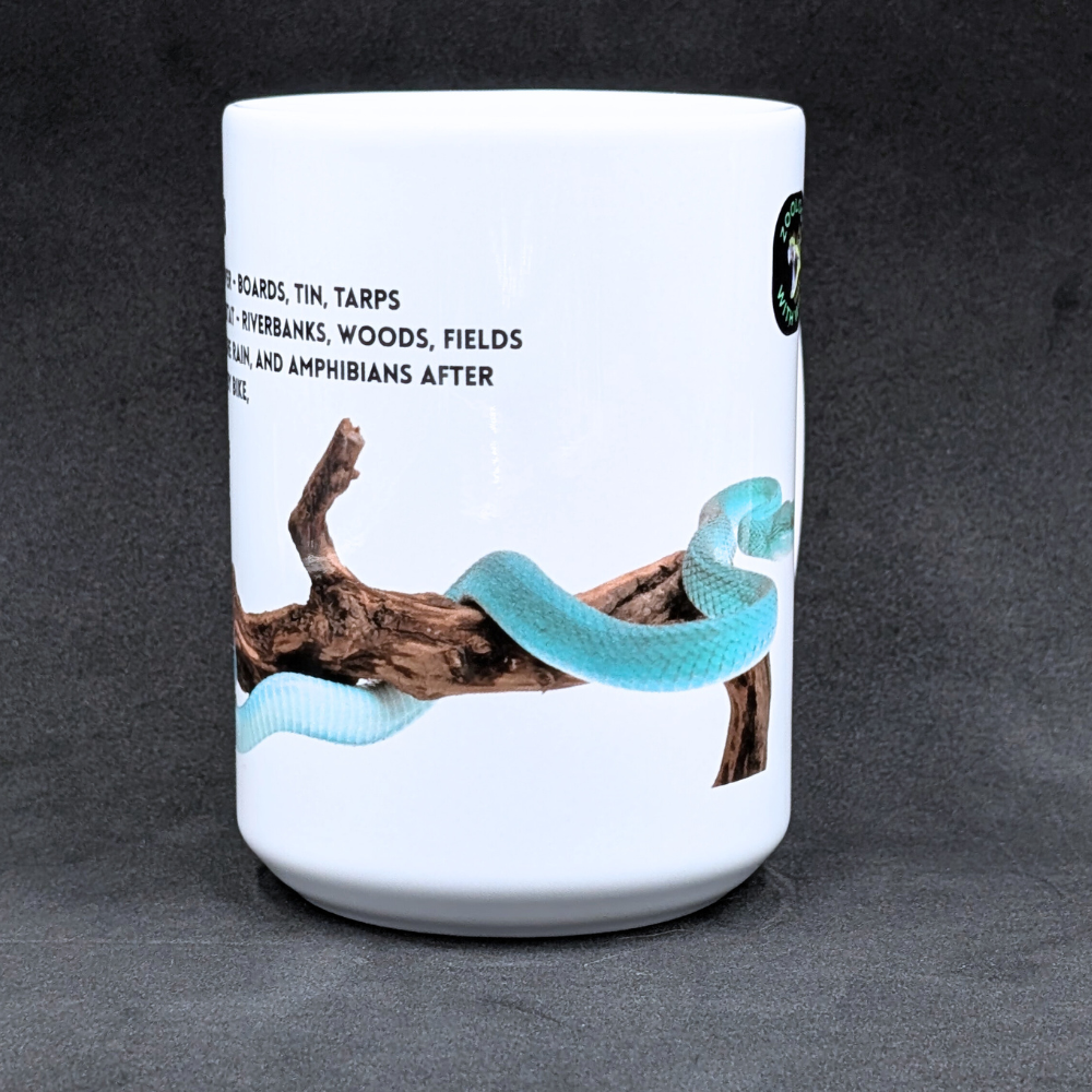 Blue Insularis Pit Viper Mug with Herping Tips (15oz)