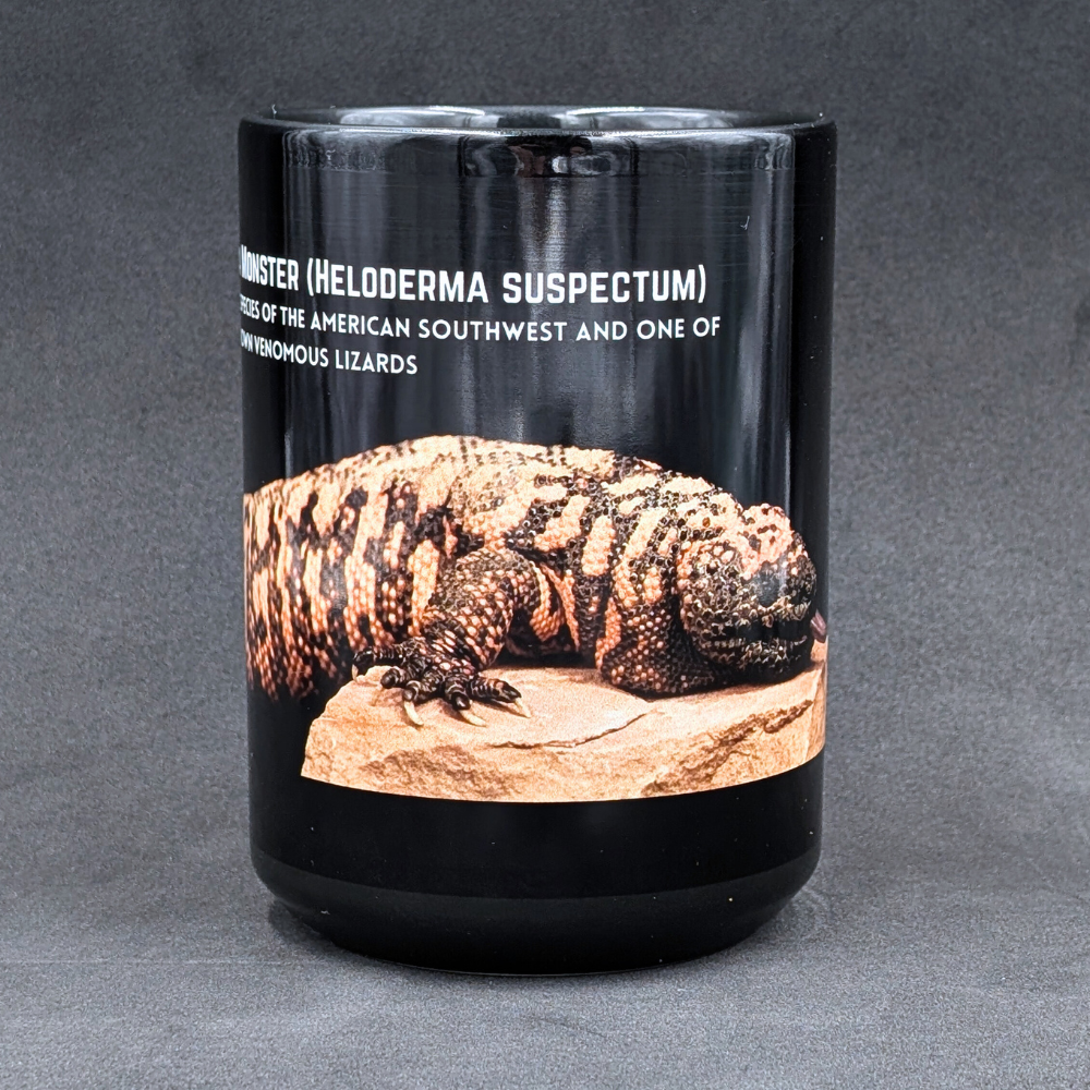 Gila Monster Mug (Heloderma suspectum) with Herping Tips (15oz)