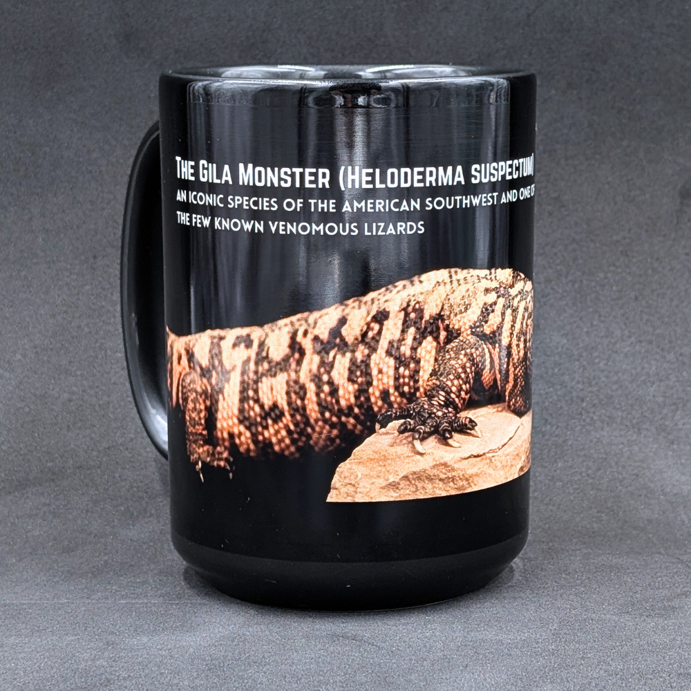 Gila Monster Mug (Heloderma suspectum) with Herping Tips (15oz)