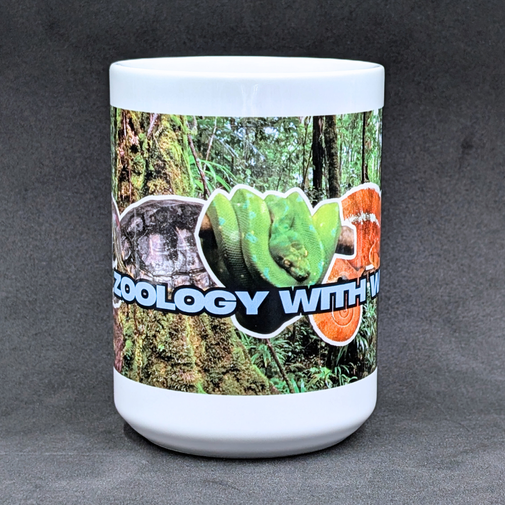 Zoology with Will Banner Mug (Turtle, Python & Chameleon) – 15oz