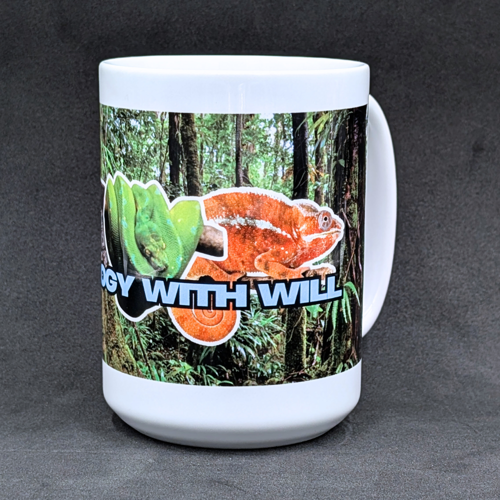 Zoology with Will Banner Mug (Turtle, Python & Chameleon) – 15oz